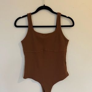 Brown Corset Bodysuit